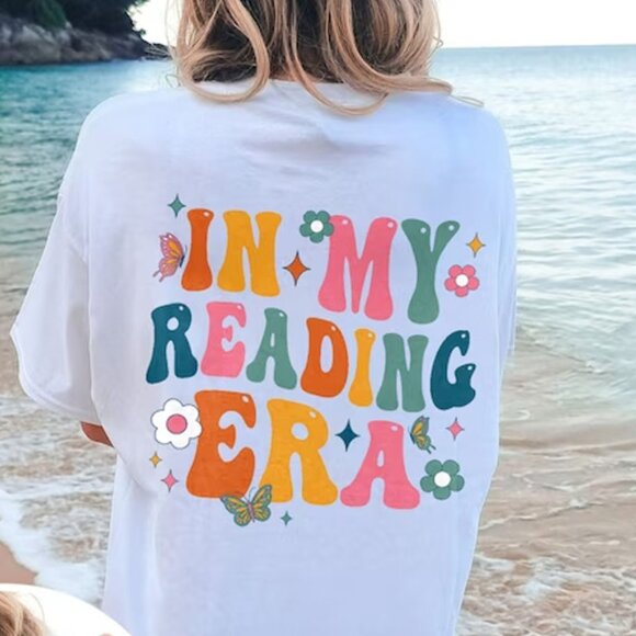 In My Reading Era T-Shirt 2 Sided, Gift For Book Lovers Reading Lover - Picture 3 of 5